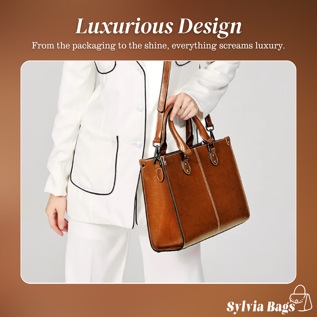 Camille | Elegant Leather Tote Bag
