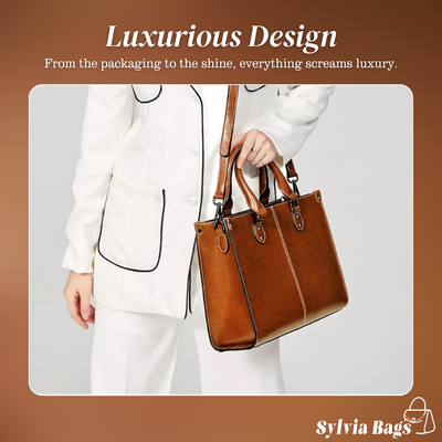 Camille | Elegant Leather Tote Bag