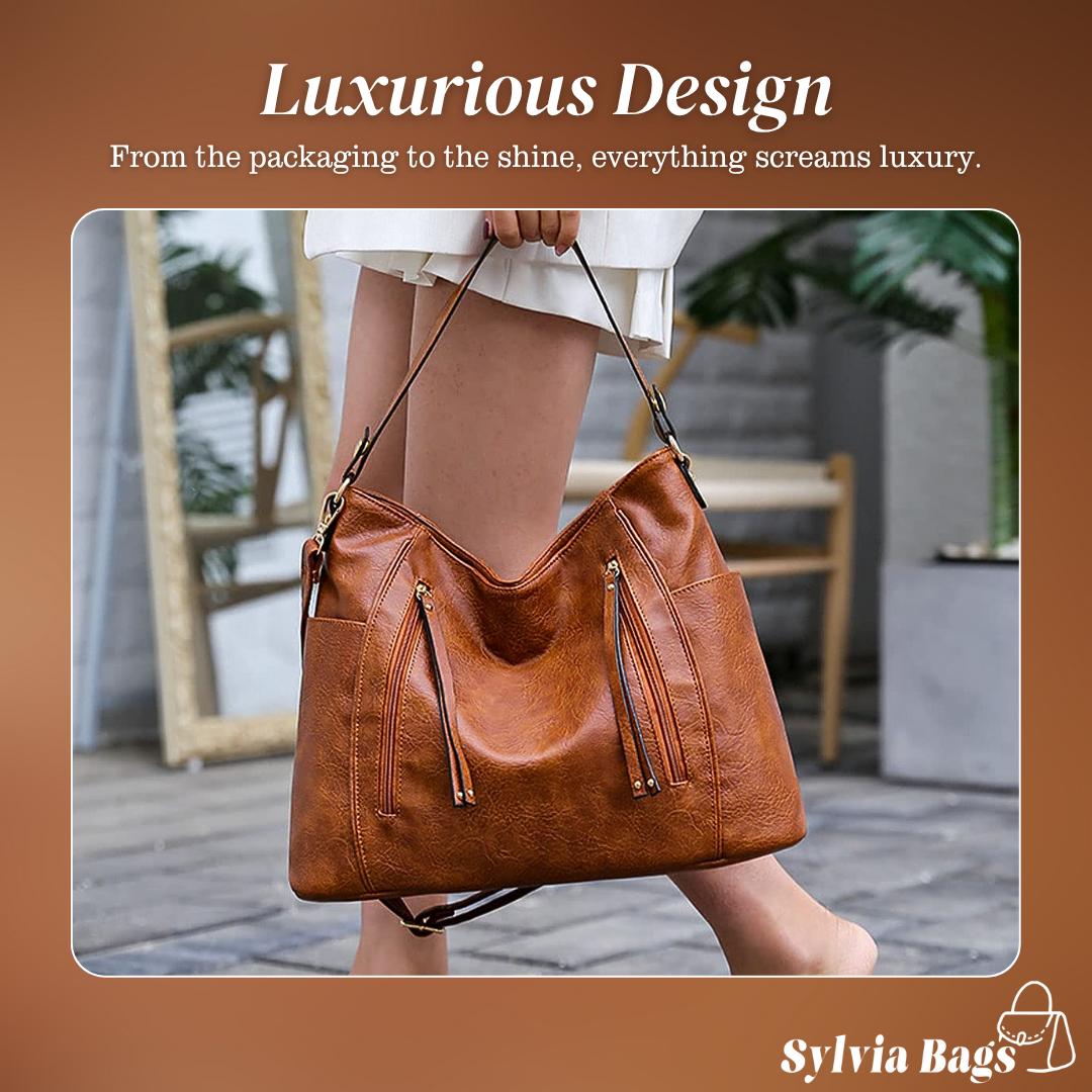 Natalie | Curved Hobo Shoulder Bag