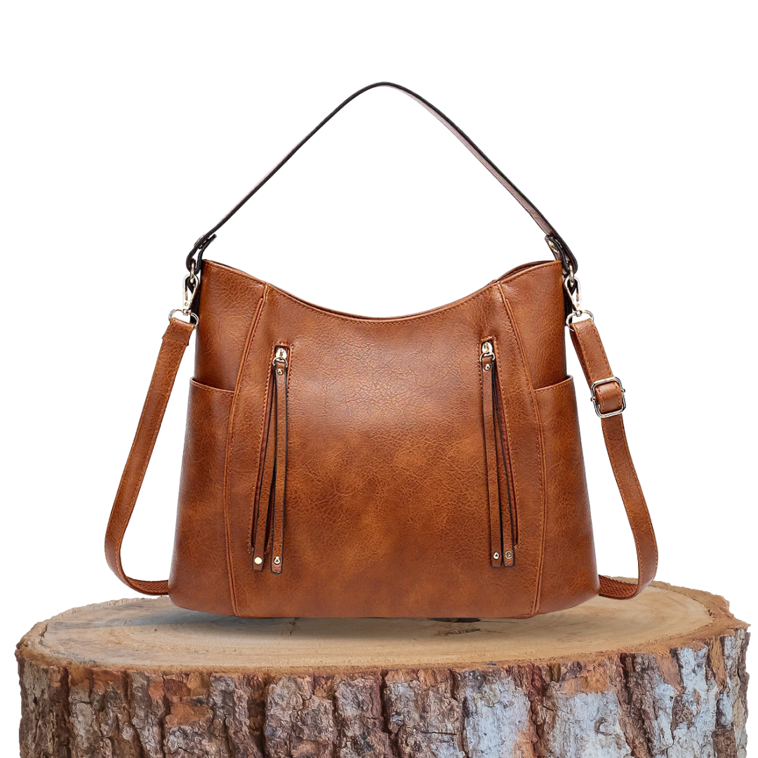 Natalie | Curved Hobo Shoulder Bag