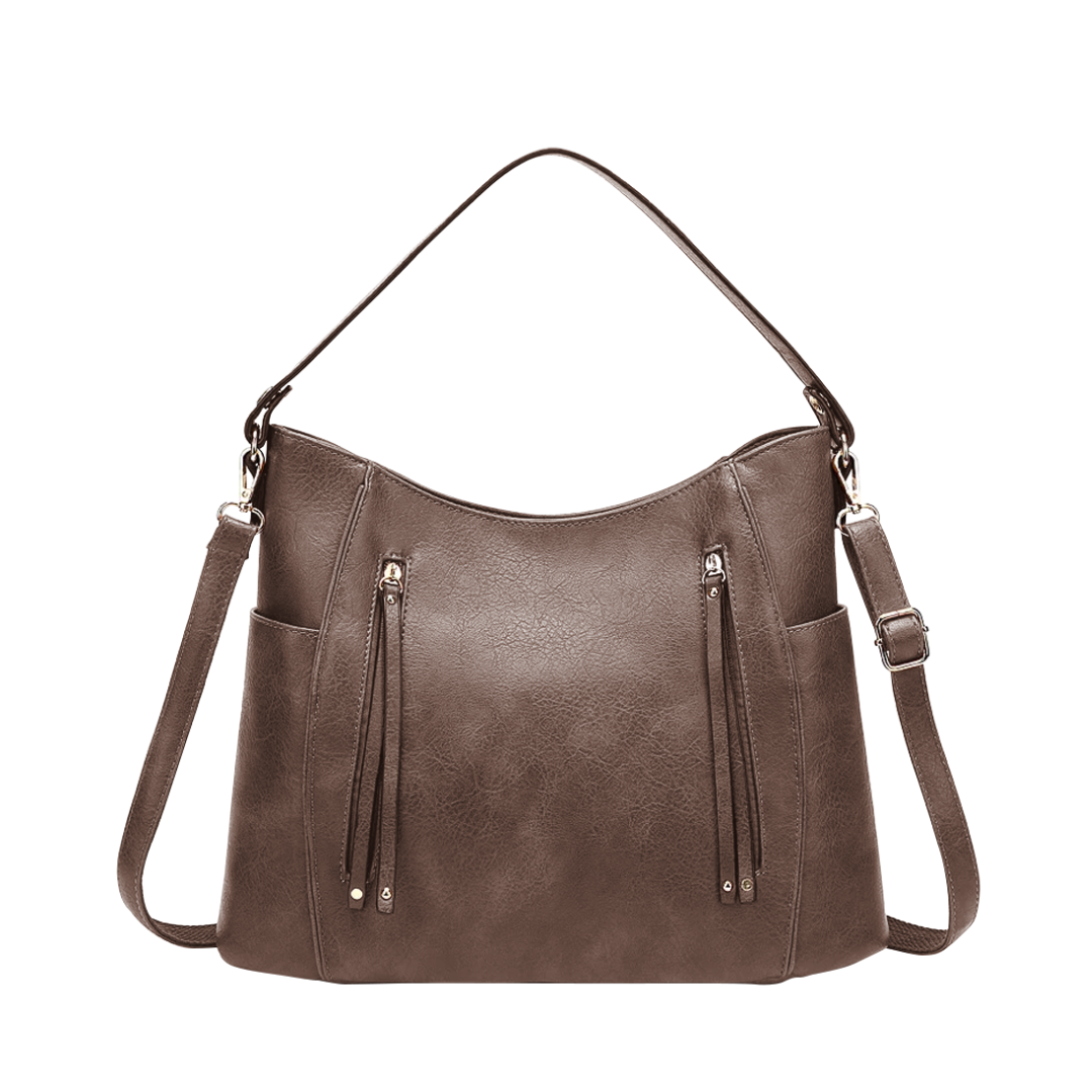 Natalie | Curved Hobo Shoulder Bag