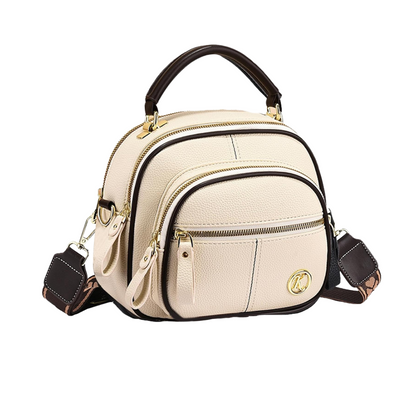 Kristine | Compact Multi-Zip Crossbody Bag