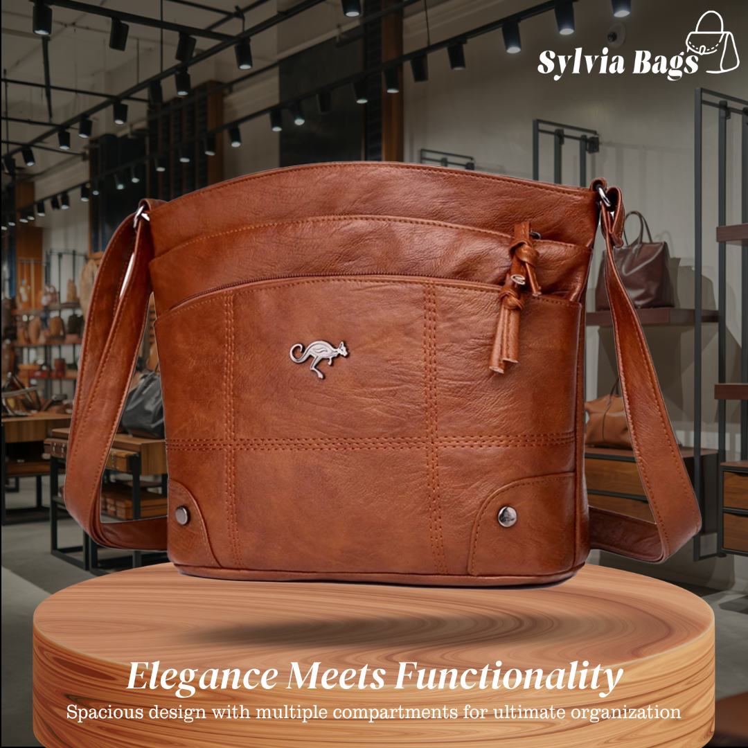Leonoire | Stitched Panel Crossbody Bag