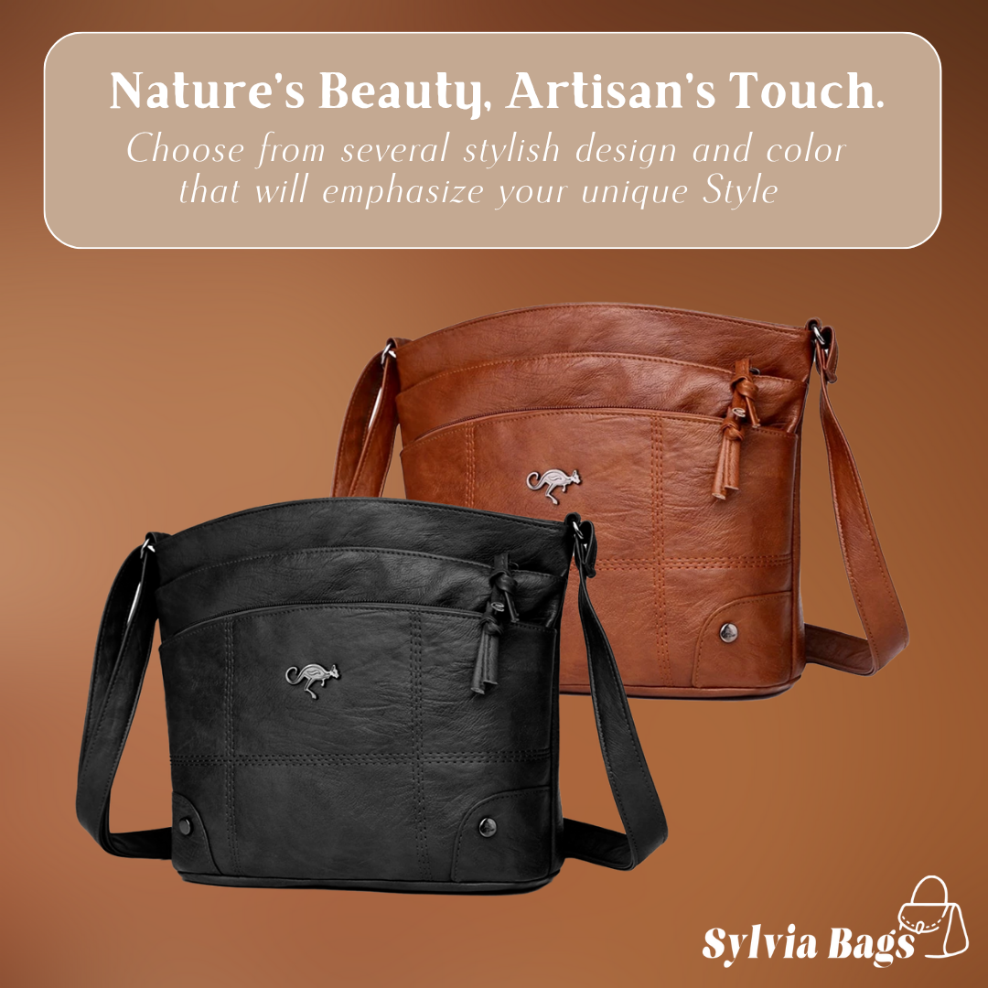 Leonoire | Stitched Panel Crossbody Bag