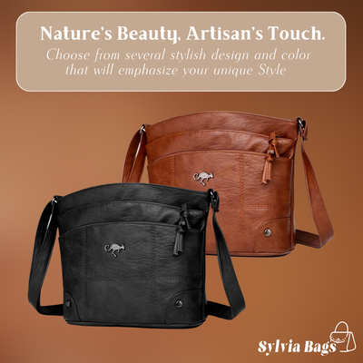 Leonoire | Stitched Panel Crossbody Bag