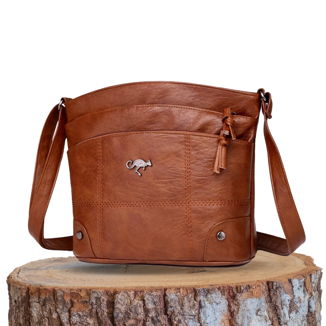 Leonoire | Stitched Panel Crossbody Bag