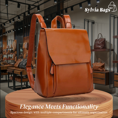 Lina | Vintage Leather-Look Backpack