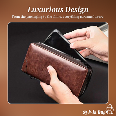 Alma | Secure Zip RFID Clutch Wallet
