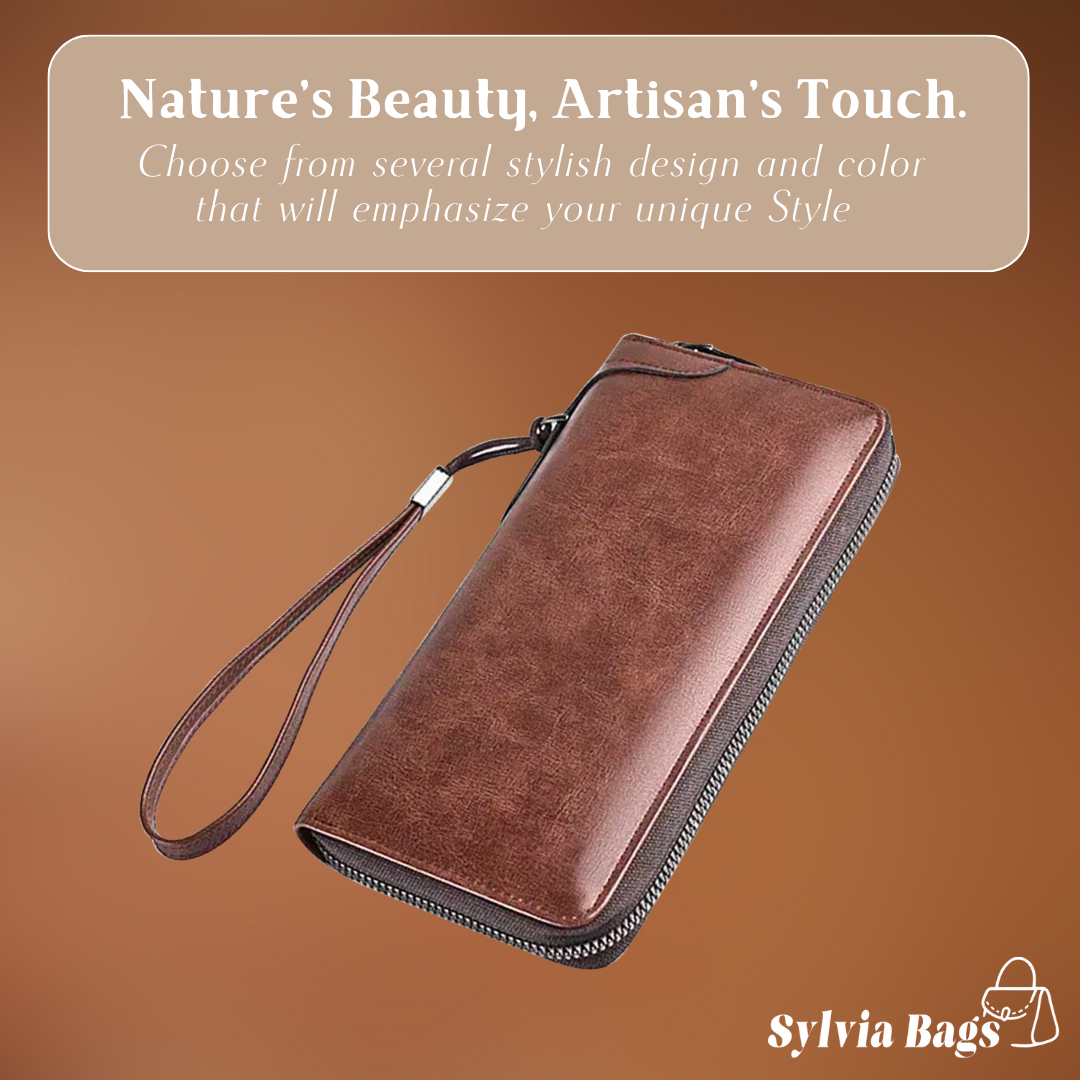 Alma | Secure Zip RFID Clutch Wallet