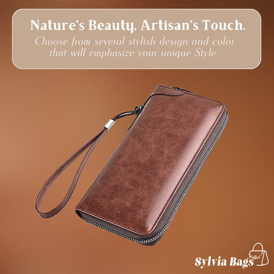 Alma | Secure Zip RFID Clutch Wallet